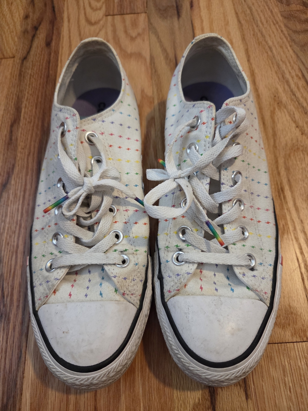Converse White Low-Top PRIDE Sneakers